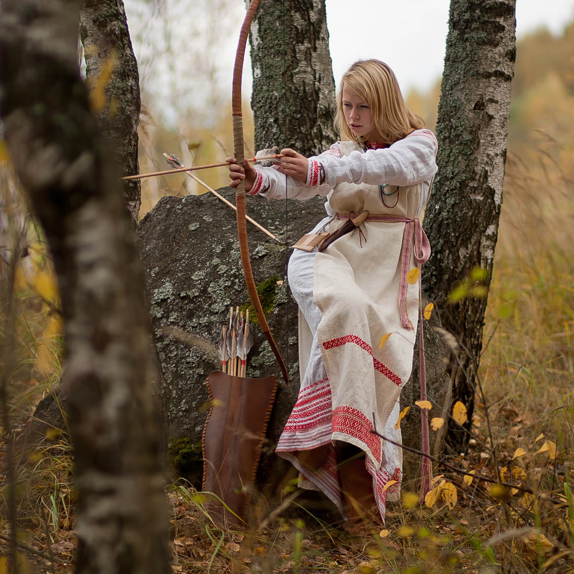 Sexy photo Girls in Slavic costumes in An-Najaf